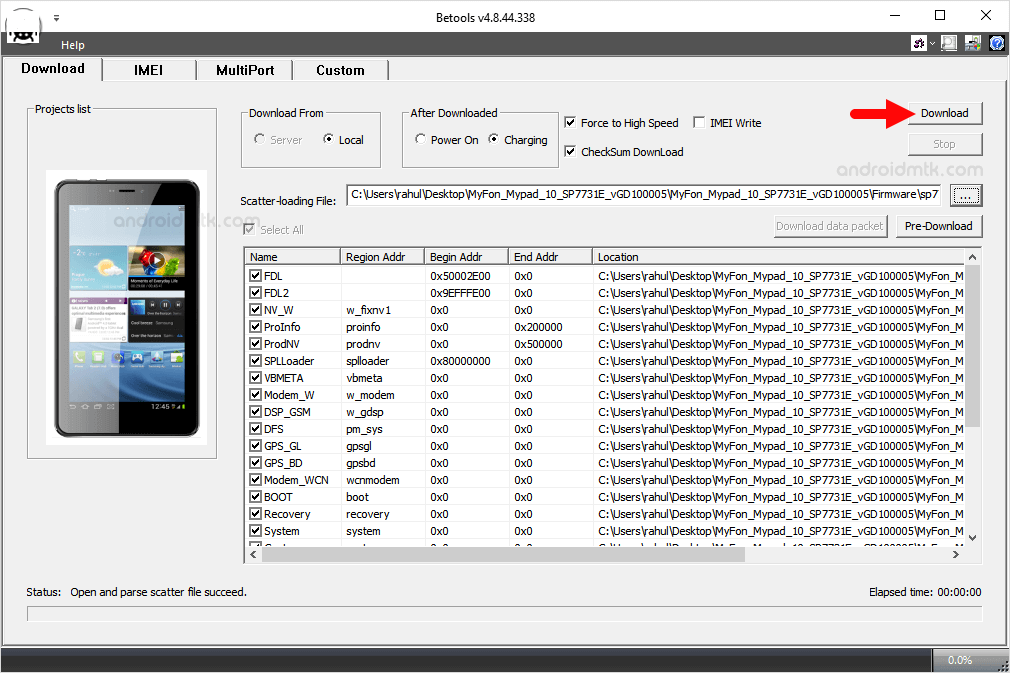 Betools Download Start