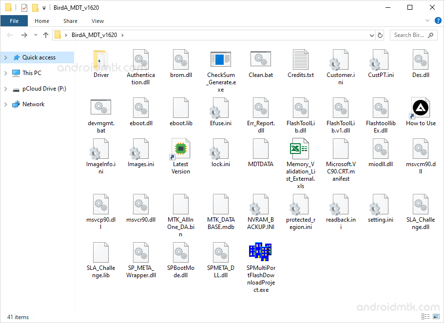BirdA MDT Tool Files