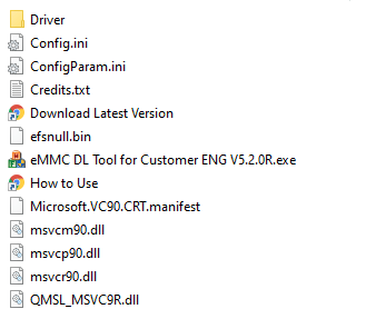 eMMC DL For Customer Files