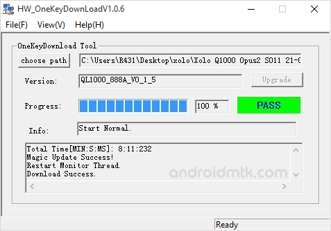 HW OneKeyDownload Flash Complete