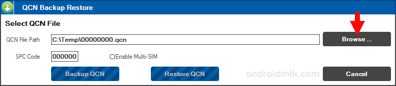 QCN backup Restore Browse
