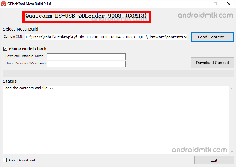 qflash tool device added