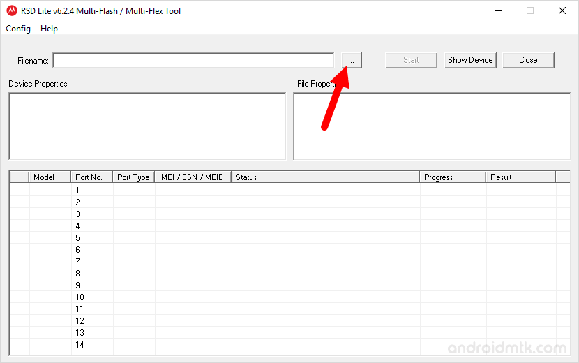 rsd lite tool browse